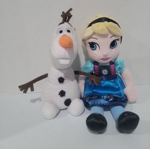 Elsa and Olaf small plush
